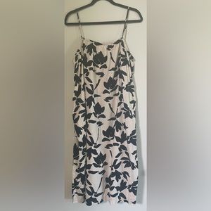 A New Day Black & Cream Floral Dress